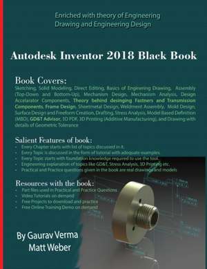 Autodesk Inventor 2018 Black Book de Gaurav Verma