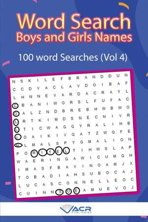 Word Search: Boys and Girls Names de Acr Publishing