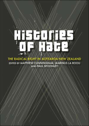 Histories of Hate: The Radical Right In Aotearoa New Zealand de Matthew Cunningham