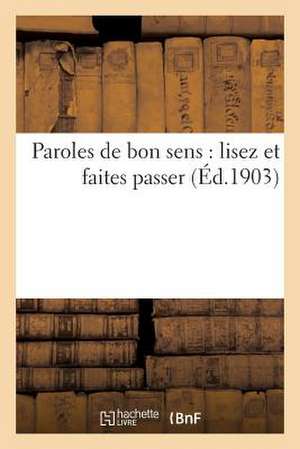 Paroles de Bon Sens