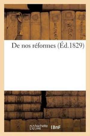 De nos réformes de Tbd