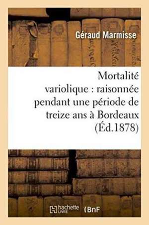 Mortalité variolique de Géraud Marmisse