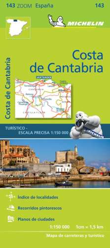 Costa de Cantabria - Zoom Map 143 de Michelin