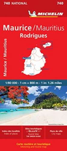 Maurice (Mauritius) - Michelin National Map 740 de Michelin