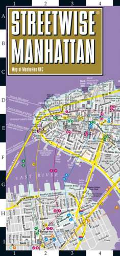 Streetwise Manhattan Map - Laminated City Center Street Map of Manhattan, New York de Michelin