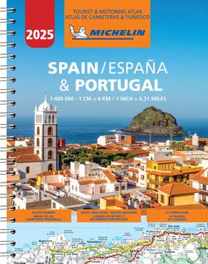 Michelin Straßenatlas Spanien & Portugal mit Spiralbindung de Michelin