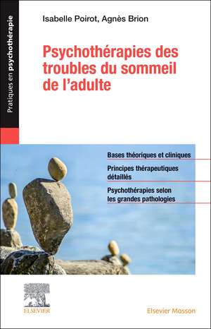 Psychothérapies des troubles du sommeil de l'adulte de Isabelle Poirot