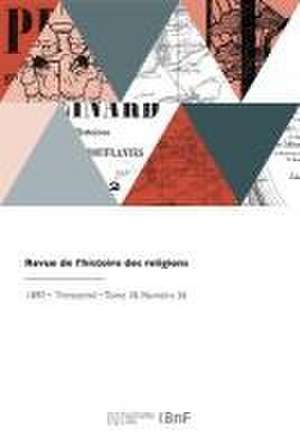 Revue de l'histoire des religions de Maurice Vernes