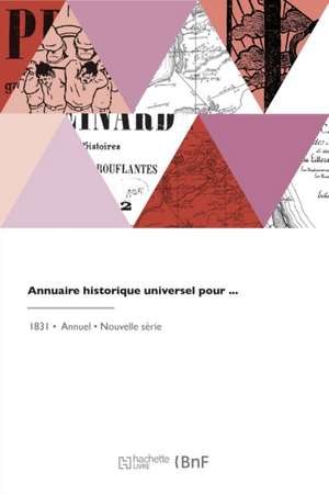 Annuaire historique universel de Charles-Louis Lesur