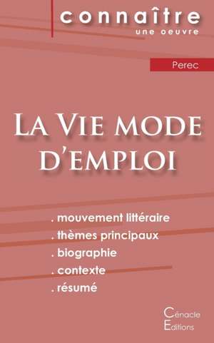 Fiche de lecture La Vie mode d'emploi de Perec (analyse littéraire de référence et résumé complet) de Georges Perec