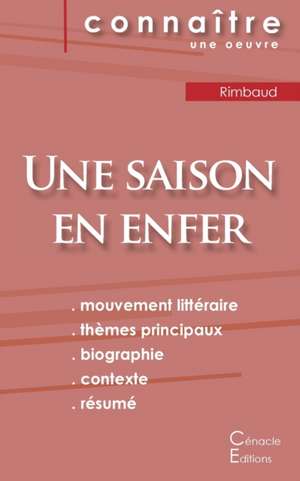 Fiche de lecture Une saison en enfer de Rimbaud (Analyse littéraire de référence et résumé complet) de Arthur Rimbaud