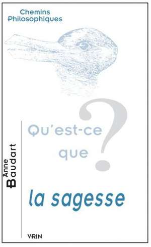 Qu'est-Ce Que La Sagesse? de Anne Baudart