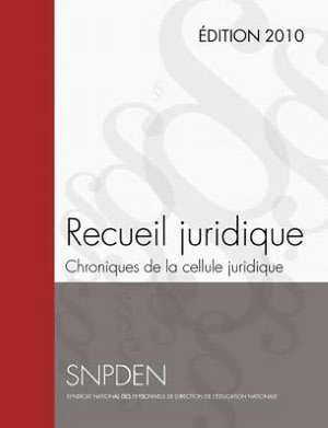 Recueil Juridique de Cellule juridique SNPDEN