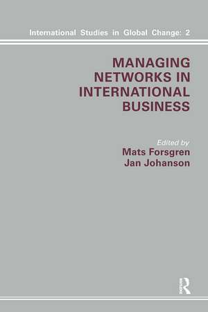 Managing Networks in International Business de M. Forsgren