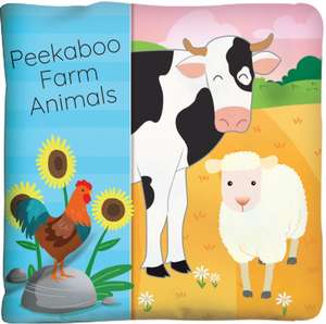 Peekaboo Farm Animals: Cloth Book with a Crinkly Cover! de Carine Laforest