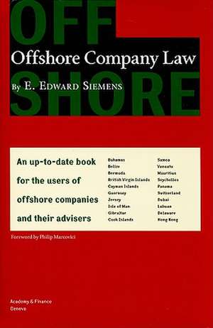 Offshore Company Law de E Edward Siemens