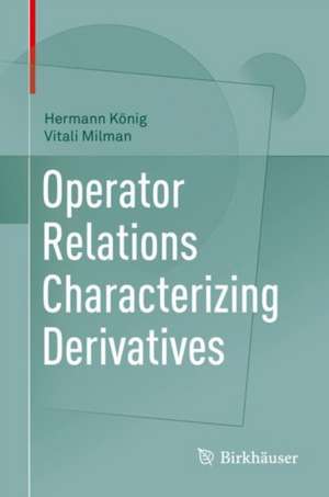 Operator Relations Characterizing Derivatives de Hermann König