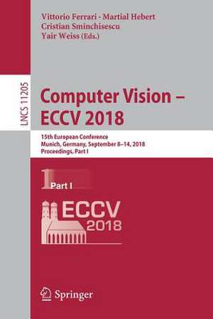 Computer Vision - ECCV 2018 de Vittorio Ferrari