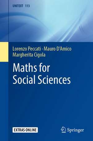 Maths for Social Sciences de Lorenzo Peccati