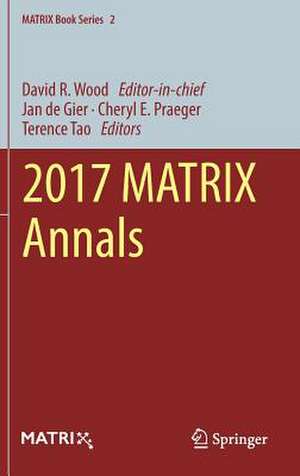 2017 MATRIX Annals de David R. Wood