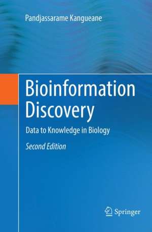 Bioinformation Discovery de Pandjassarame Kangueane