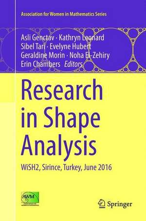 Research in Shape Analysis: WiSH2, Sirince, Turkey, June 2016 de Asli Genctav