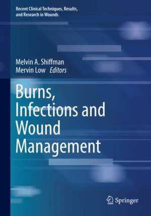 Burns, Infections and Wound Management de Melvin A. Shiffman