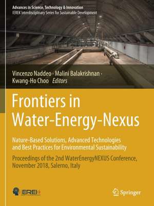 Frontiers in Water-Energy-Nexus—Nature-Based Solutions, Advanced Technologies and Best Practices for Environmental Sustainability: Proceedings of the 2nd WaterEnergyNEXUS Conference, November 2018, Salerno, Italy de Vincenzo Naddeo