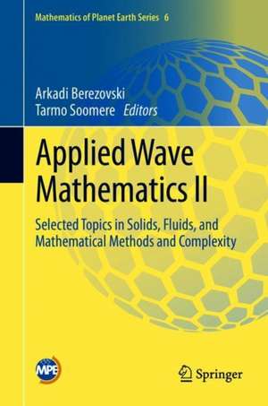 Applied Wave Mathematics II: Selected Topics in Solids, Fluids, and Mathematical Methods and Complexity de Arkadi Berezovski