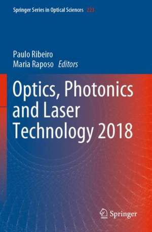 Optics, Photonics and Laser Technology 2018 de Paulo Ribeiro