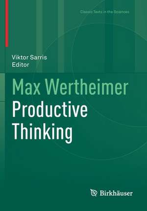 Max Wertheimer Productive Thinking de Max Wertheimer