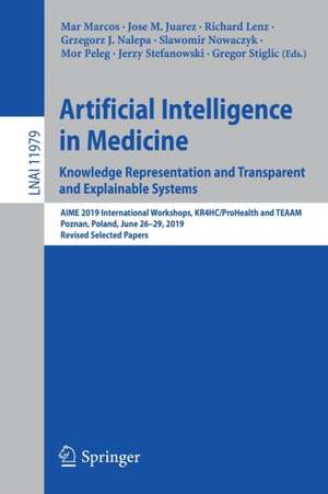 Artificial Intelligence in Medicine: Knowledge Representation and Transparent and Explainable Systems: AIME 2019 International Workshops, KR4HC/ProHealth and TEAAM, Poznan, Poland, June 26–29, 2019, Revised Selected Papers de Mar Marcos