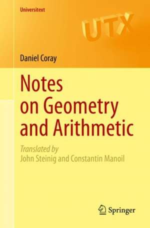 Notes on Geometry and Arithmetic de Daniel Coray