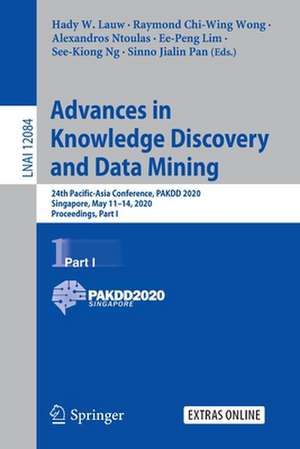 Advances in Knowledge Discovery and Data Mining: 24th Pacific-Asia Conference, PAKDD 2020, Singapore, May 11–14, 2020, Proceedings, Part I de Hady W. Lauw