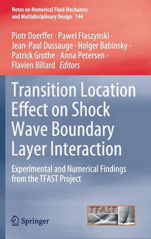 Transition Location Effect on Shock Wave Boundary Layer Interaction: Experimental and Numerical Findings from the TFAST Project de Piotr Doerffer