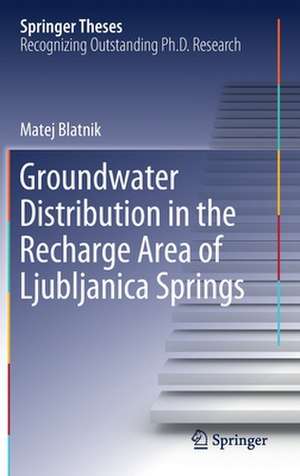 Groundwater Distribution in the Recharge Area of Ljubljanica Springs de Matej Blatnik