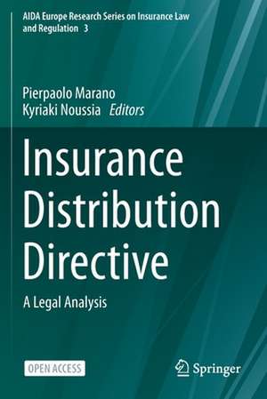 Insurance Distribution Directive: A Legal Analysis de Pierpaolo Marano