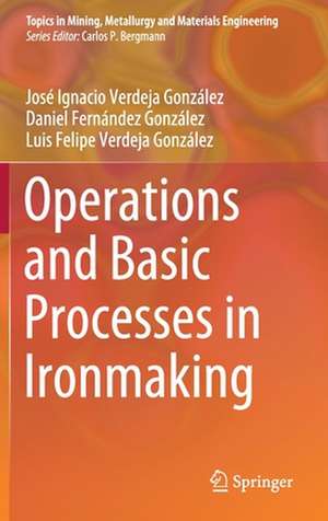 Operations and Basic Processes in Ironmaking de José Ignacio Verdeja González