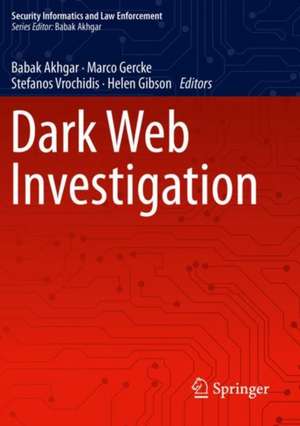 Dark Web Investigation de Babak Akhgar