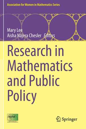 Research in Mathematics and Public Policy de Mary Lee