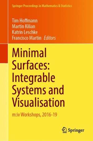 Minimal Surfaces: Integrable Systems and Visualisation: m:iv Workshops, 2016–19 de Tim Hoffmann