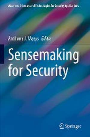 Sensemaking for Security de Anthony J. Masys