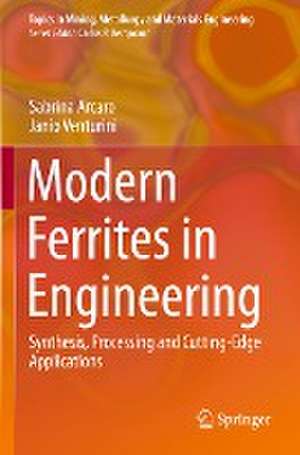 Modern Ferrites in Engineering: Synthesis, Processing and Cutting-Edge Applications de Sabrina Arcaro