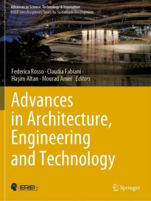 Advances in Architecture, Engineering and Technology de Federica Rosso