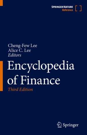 Encyclopedia of Finance de Cheng-Few Lee