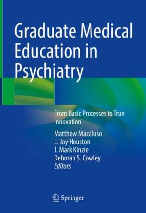 Graduate Medical Education in Psychiatry: From Basic Processes to True Innovation de Matthew Macaluso