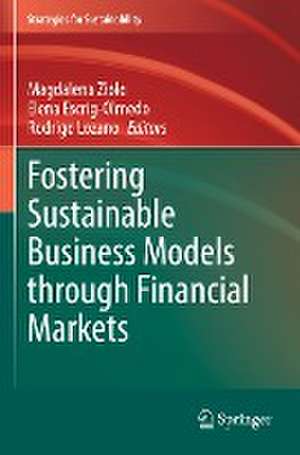 Fostering Sustainable Business Models through Financial Markets de Magdalena Ziolo