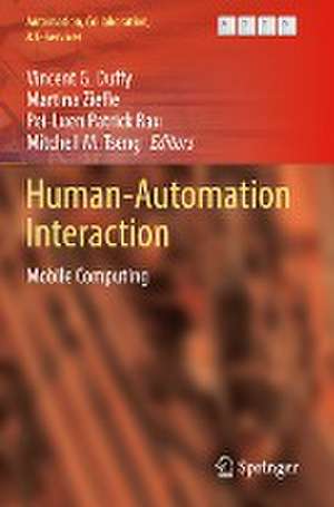 Human-Automation Interaction: Mobile Computing de Vincent G. Duffy