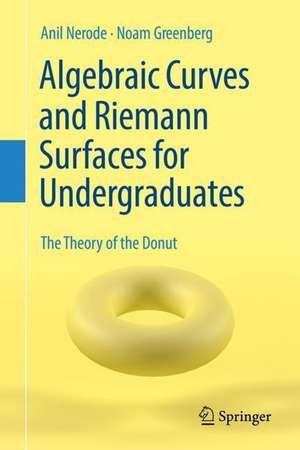 Algebraic Curves and Riemann Surfaces for Undergraduates: The Theory of the Donut de Anil Nerode