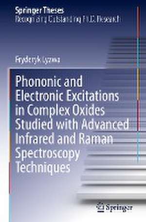 Phononic and Electronic Excitations in Complex Oxides Studied with Advanced Infrared and Raman Spectroscopy Techniques de Fryderyk Lyzwa